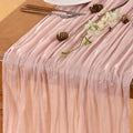 Pink Valentines Day Table Runner Cheesecloth Table Runner 10FT Farmhouse Table Runners 120 Inches Spring Decor Table Centerpiece for Wedding Boho Baby Shower Birthday