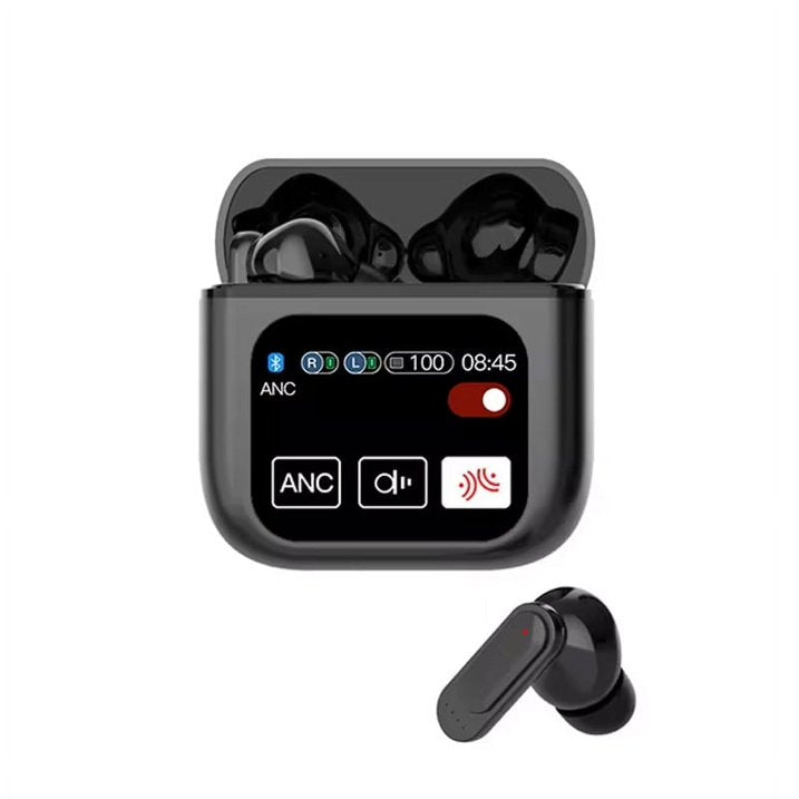 AHANSI Wireless Earbuds with Multifunctional Touch Screen 35H Playtime Bass Stereo Headphones