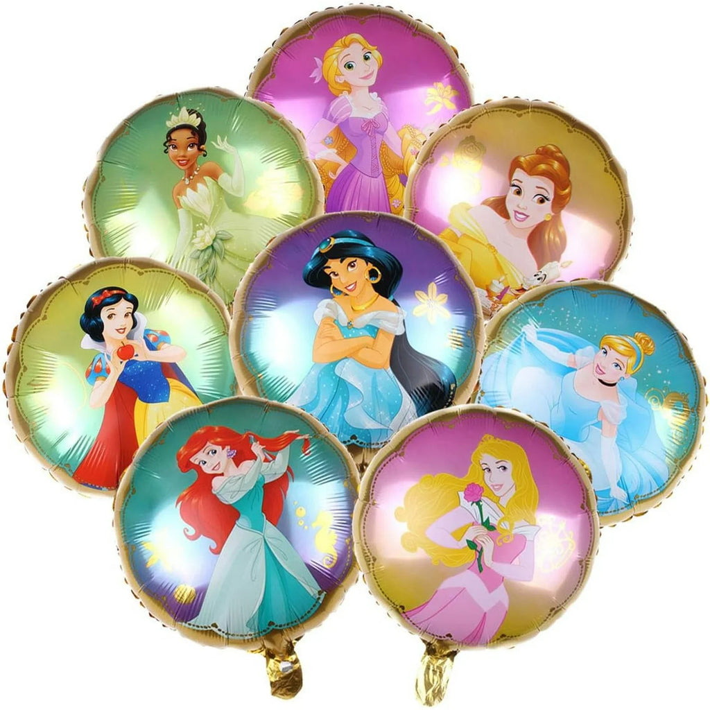 8PCS Princess Balloons Bouquet for Party Supplies