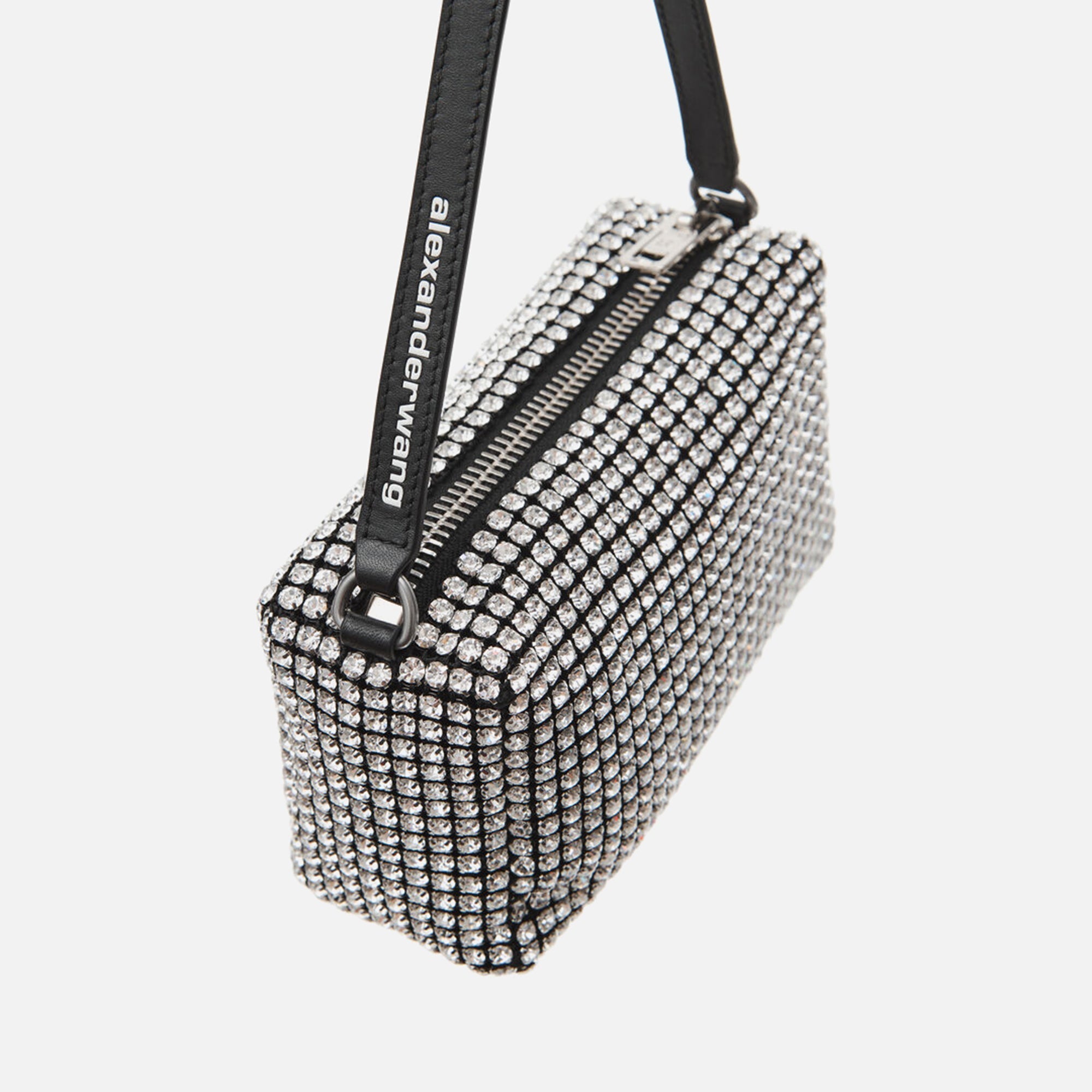 Alexander Wang Heiress Medium Pouch - White Crystals
