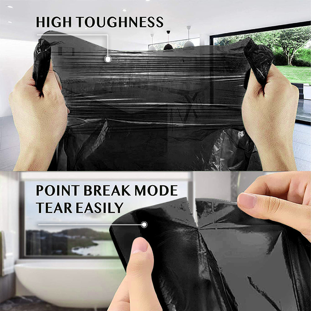 5 Rolls/100 PCS Wastebasket Bags Garbage Bags Small Wastebaskets, Small Garbage Bags for Office, Kitchen,Bedroom Waste Bin, Portable Strong Rubbish Bags,Black