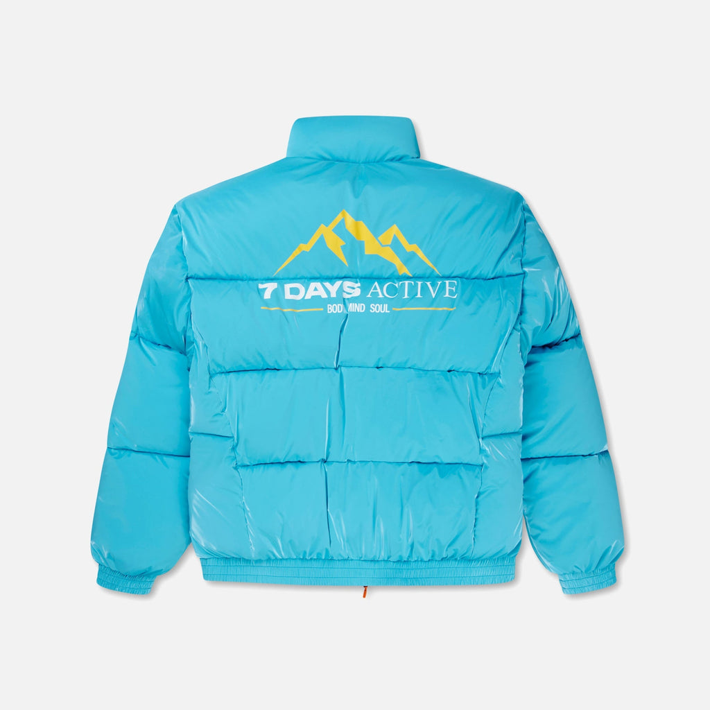 7 Days Active Recycled Tech Puffer - Blue Atoll