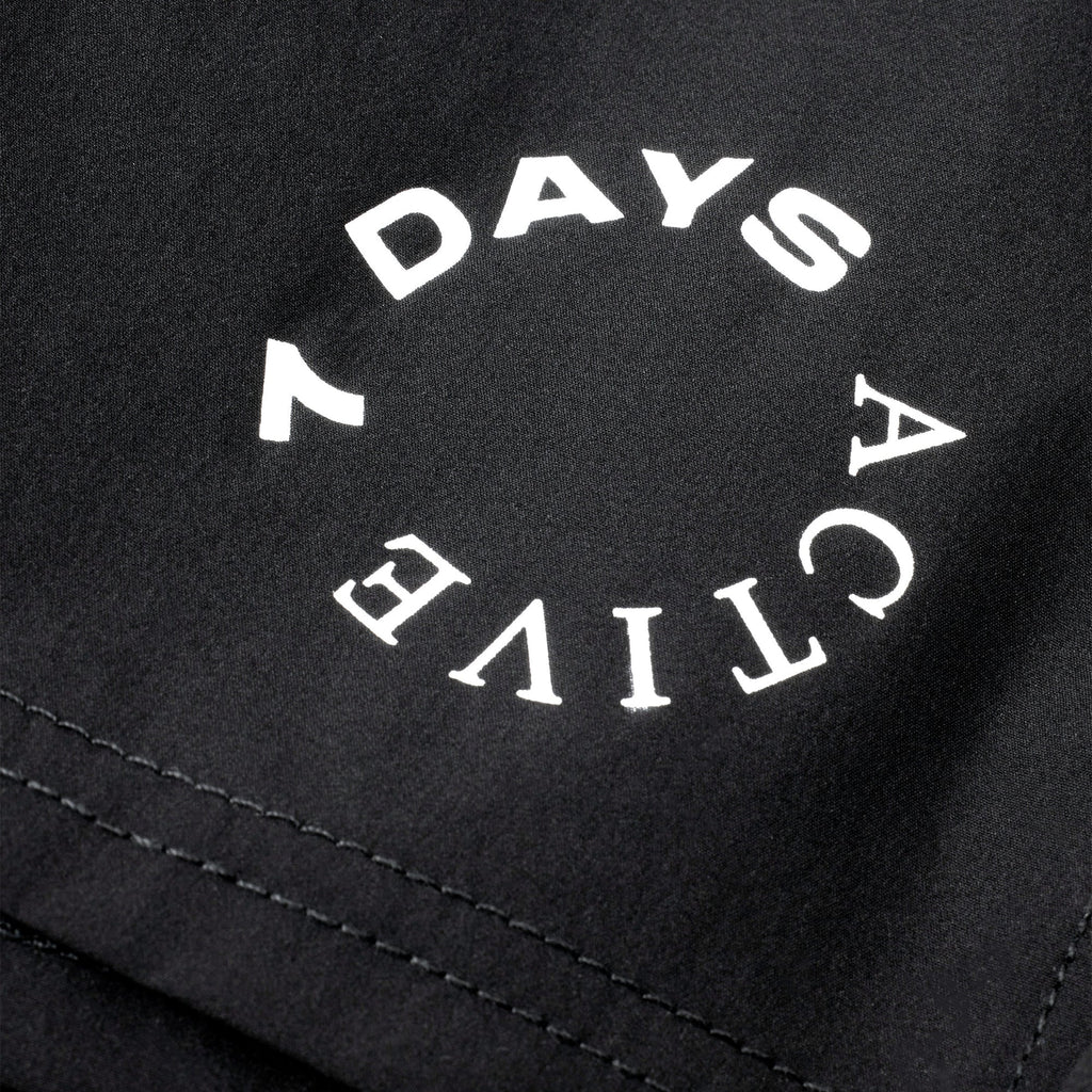 7 Days Active Running Shorts - Black