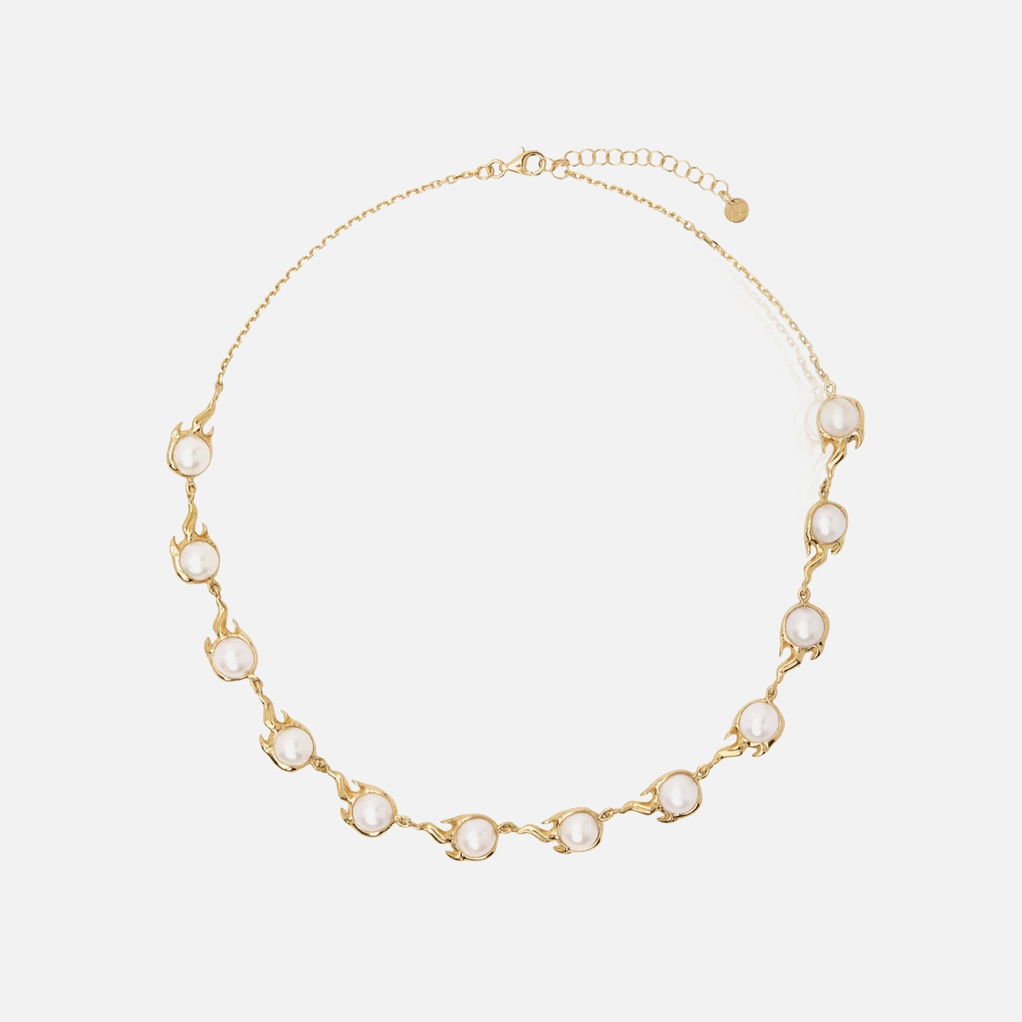 Alan Crocetti Pearl Spark Choker - Gold Vermeil