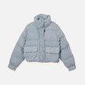Agolde x Shoreditch Ski Club Nova Denim Puffer - Marbled Indigo
