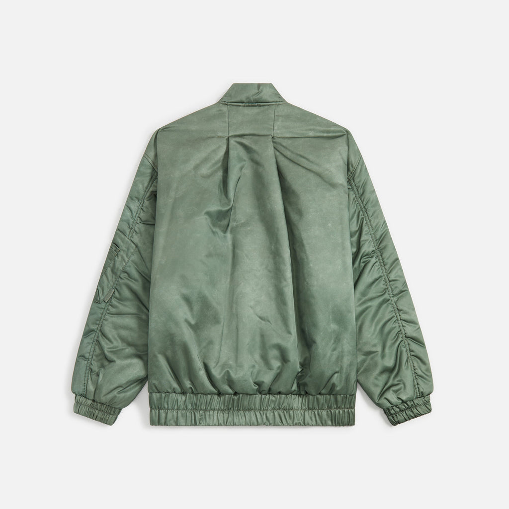 Agolde x Shoreditch Ski Club Nisa Bomber Jacket - Steel Green