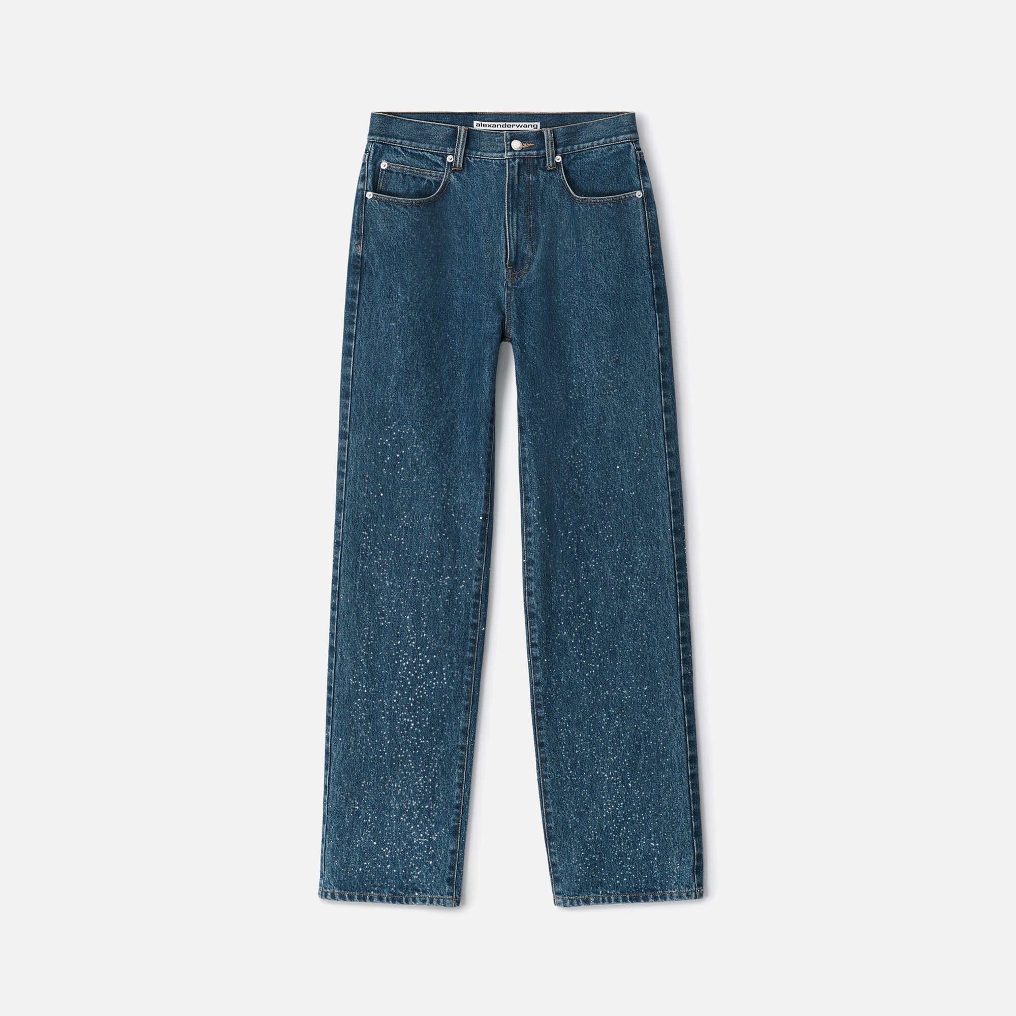 Alexander Wang EZ Mid Rise Relaxed Straight Jean - Deep